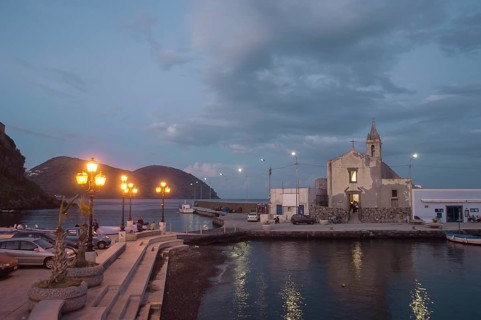 Port of Marina Corta and the Church of Anime del Purgatorio