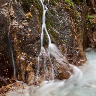 Waterfall in Wimbachklamm Gorge