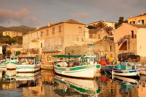 Fishing boats in the harbor of Port de Centuri
