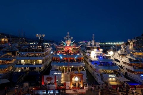 Yachts in Port Hercules or Port Hercule