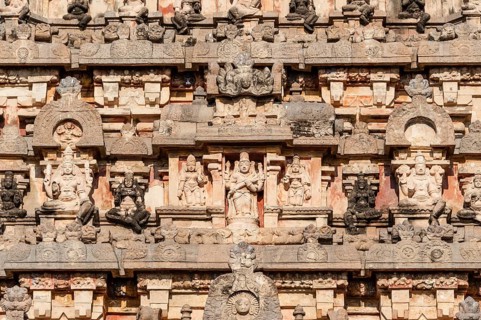 Bas-relief with Indian gods