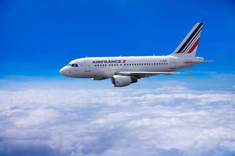 Air France Airbus A318-111 in flight