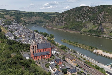 View of Oberwesel with Church of Our Lady