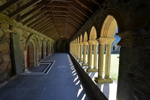 Cloister of the Christian Iona Abbey
