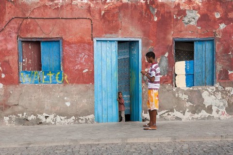 Facade of a house with residents