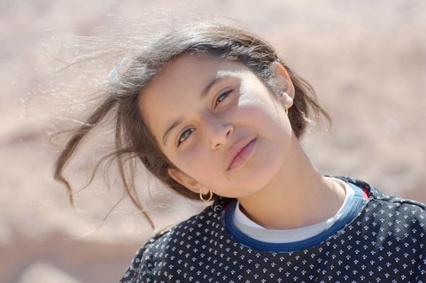 Portrait of a modern Bedouin girl