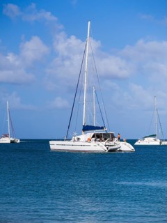 Sailing yachts in Rodney Bay