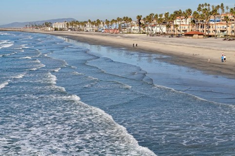 Beach with holiday homes