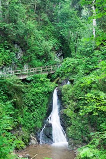 Waterfall in the Lotenbachklamm gorge