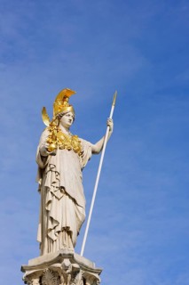 Statue on the Pallas Athene Fountain