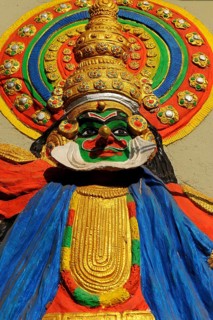 Relief of a Kathakali dancer