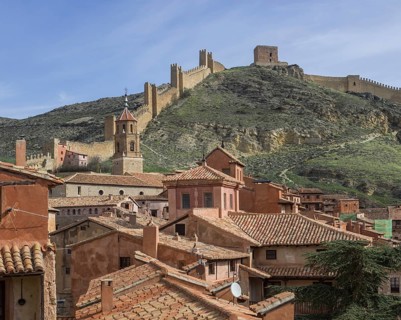 Historic centre with a part of the city walls of Albarracin