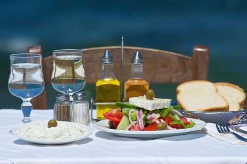 Greek salad with feta