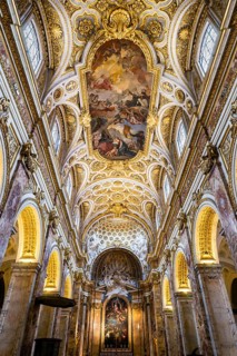 Nave with a ceiling fresco
