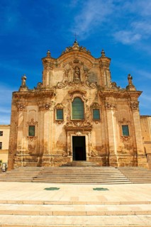 The baroque facade of the Church and Convent of St Francis of Assisi