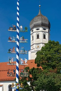 Maypole and Parish Church of St. Veit