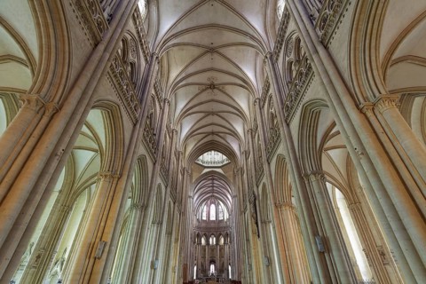 Gothic Coutances Cathedral