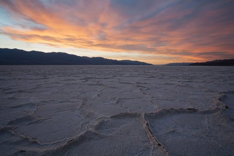 Salt crusts at the Badwater Basin