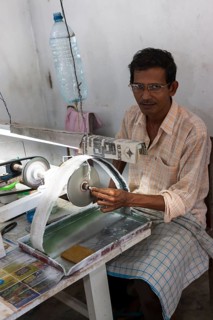 Jewellery production with semi-precious stones
