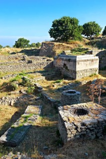 Walls and remains of buildings
