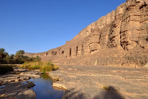 Water in a guelta at Iherir Canyon