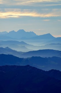 View from Mt Saentis of the Central Alps