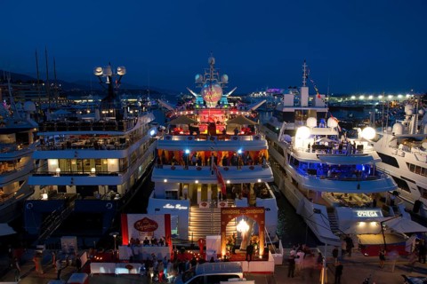 Yachts in Port Hercules or Port Hercule