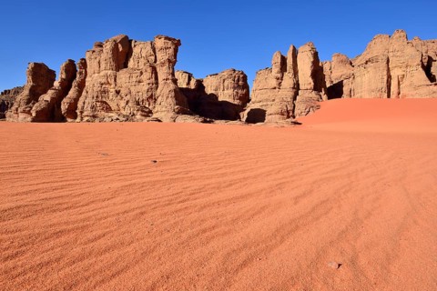 Rocky landscape in the cirque