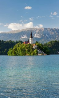 Bled island with St. Mary's Church