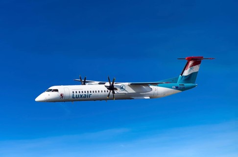 Luxair De Havilland Canada DHC-8-402Q Dash 8 in flight