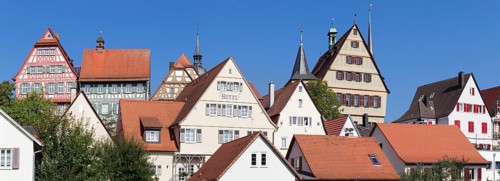 Historic centre with half-timbered houses