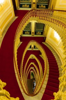 Old staircase in a historic building