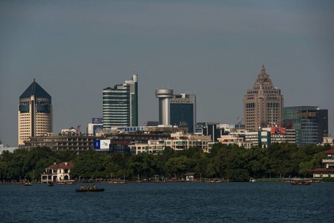 Skyline from West Lake