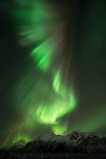 Northern lights or aurora borealis