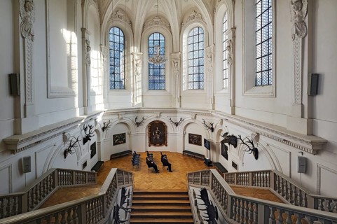 Stairs and windows in the German Hunting and Fishing Museum