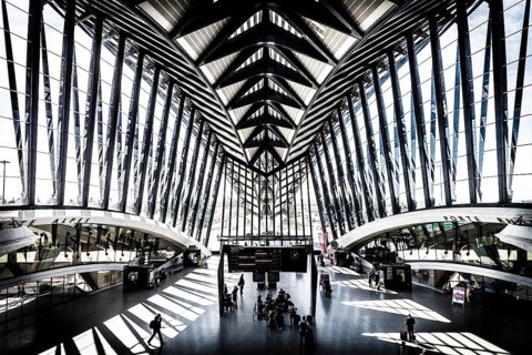 TGV station at Lyon airport