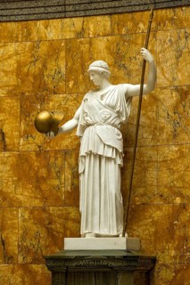 Marble statue of the goddess Athena