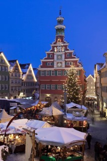 Christmas market in front of the old town hall