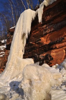 Frozen waterfall