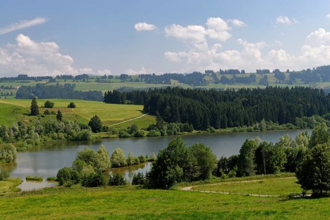 Northern shore of Rottachspeicher reservoir