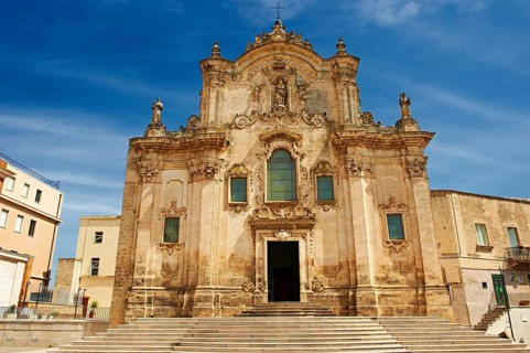 The baroque facade of the Church and Convent of St Francis of Assisi