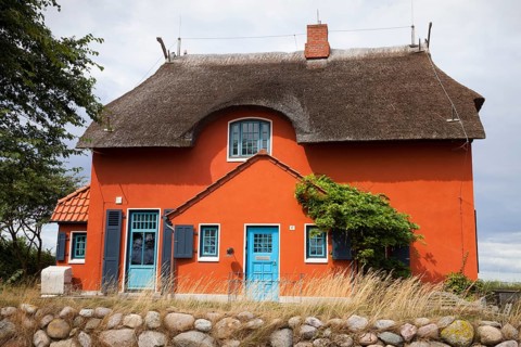 House with thatched roof