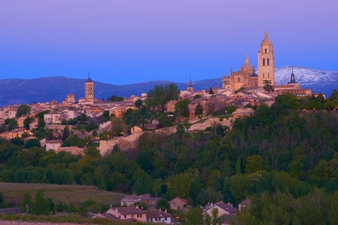 Cityscape with Segovia Cathedral