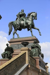Equestrian statue of King Friedrich Wilhelm IV outside Alte Nationalgalie