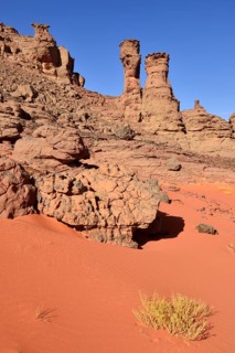 Sandstone rock towers at the Cirque