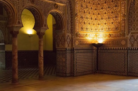 Salon of the Ambassadors in the Alcazar of Seville