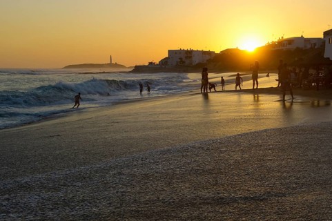 Beach at sunset