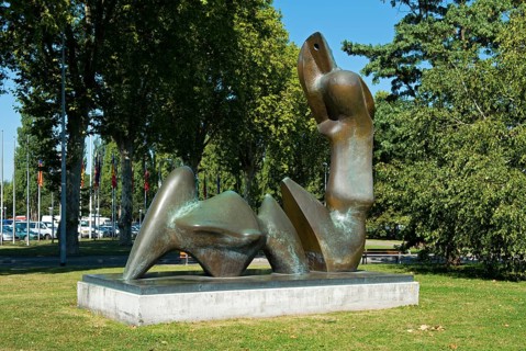 Two Piece Reclining Figure: Cut