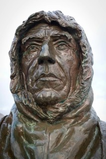 Bust of the Norwegian polar explorer Roald Amundsen