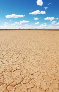 Dry soil
